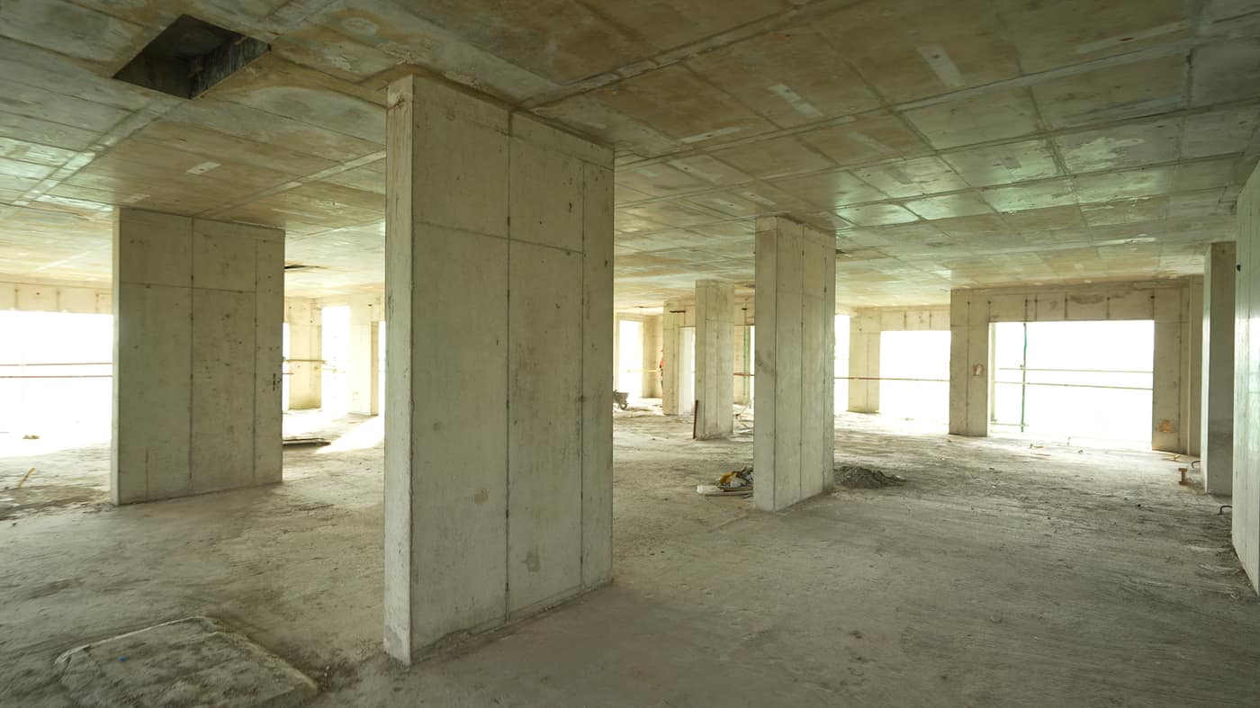 Cast slab and columns, Fairway Latitude, July 2026